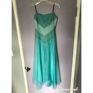 🎉MUST GO🎉 BCBG teal dress with asymmetrical hem